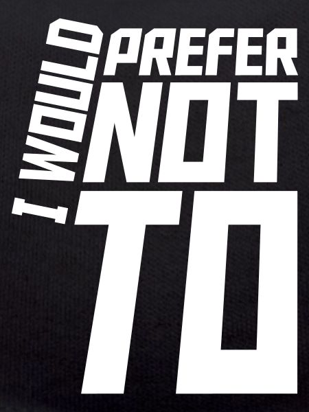 I prefer not to