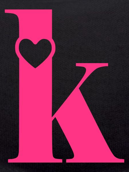 Buchstabe k Anfangsbuchstabe mit Herz