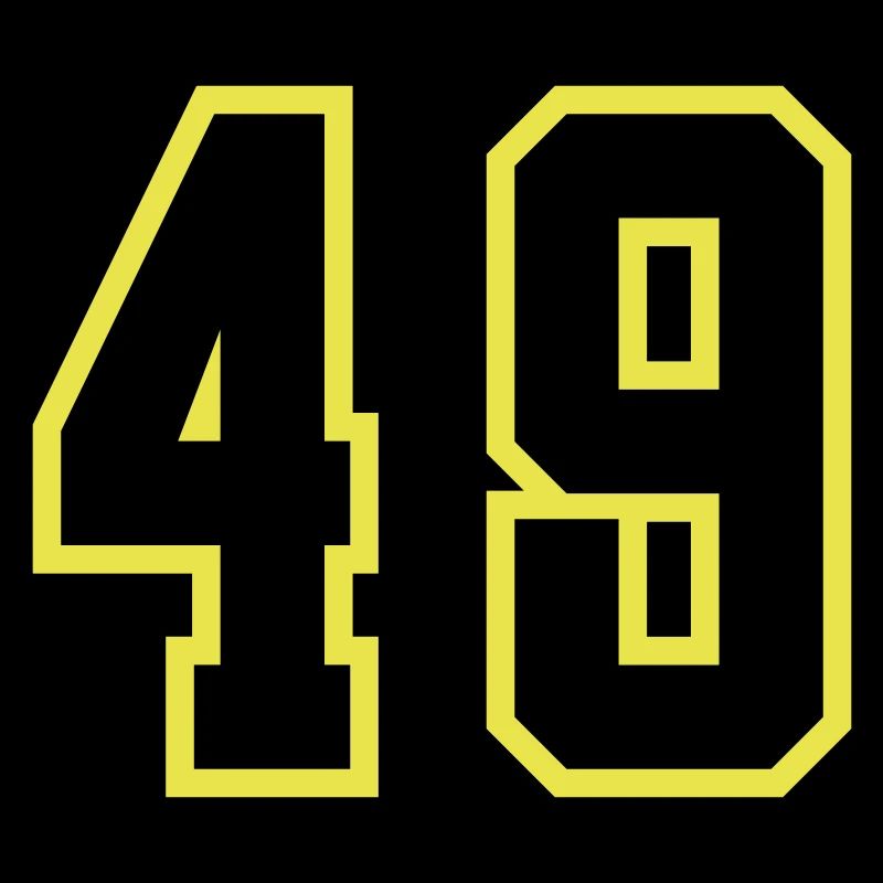 49 Zahl Trikot