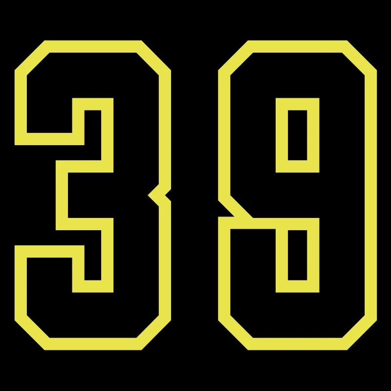 39 Zahl Trikot