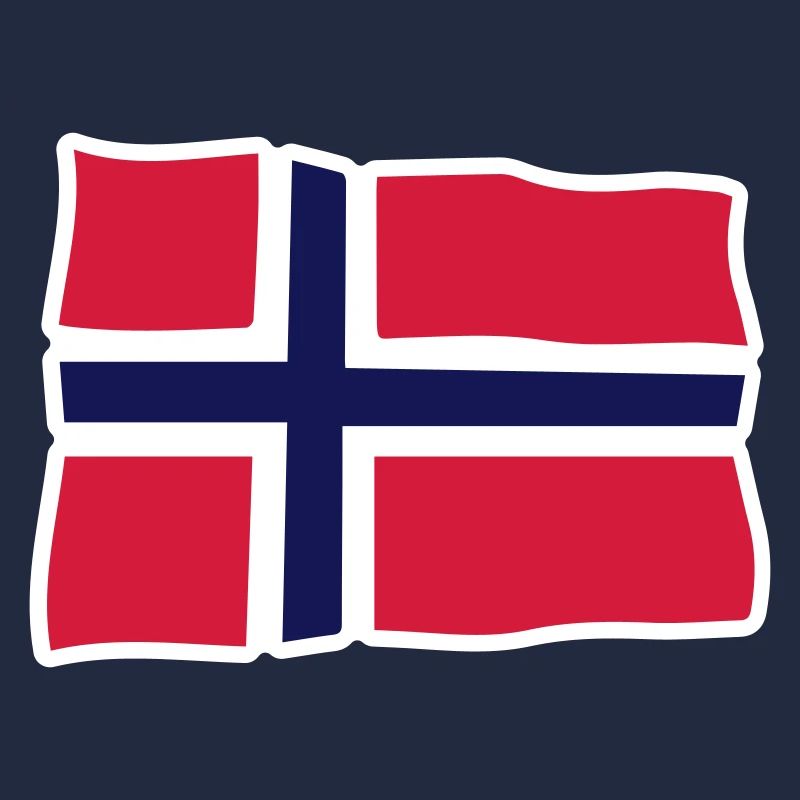 Norvège Drapeau ondulé Croix