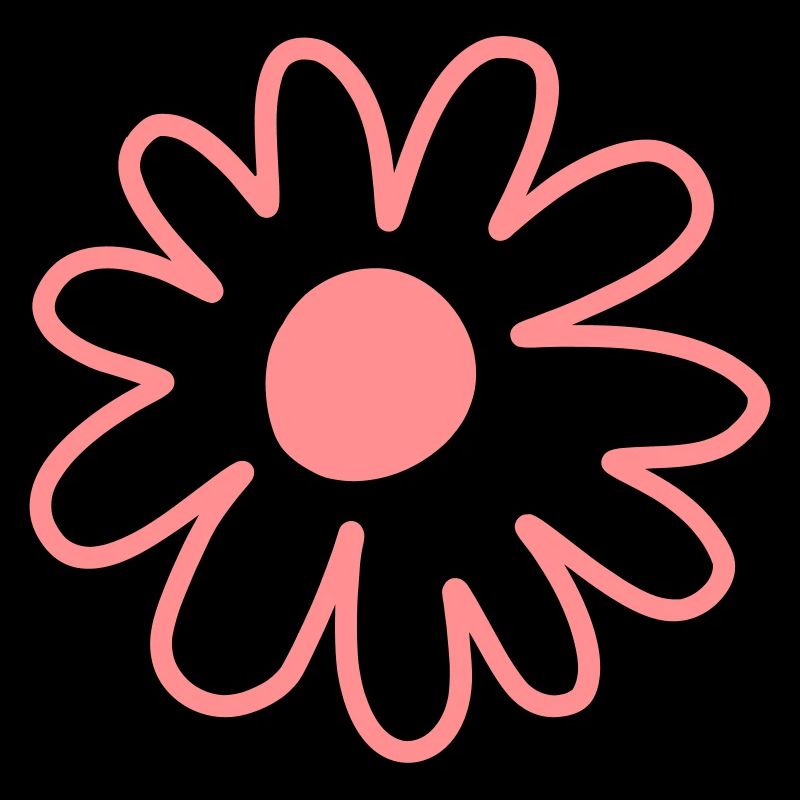 Einfache Blume Gänseblümchen Zeichnung