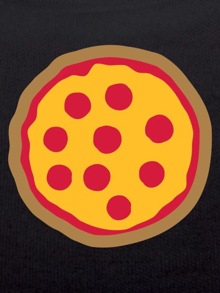 Round of delicious pizza