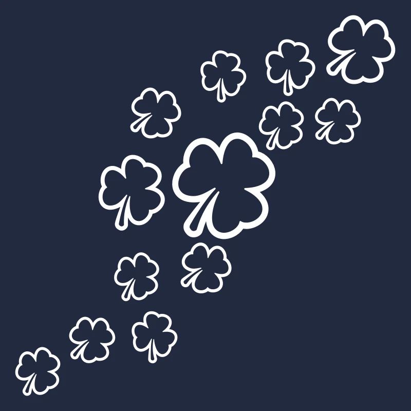Shamrock Many Three-Leaf Leaves Green Pattern