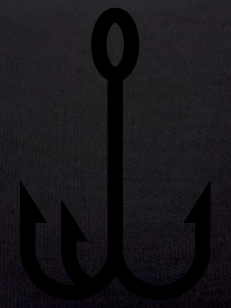Fishing hook angler icon