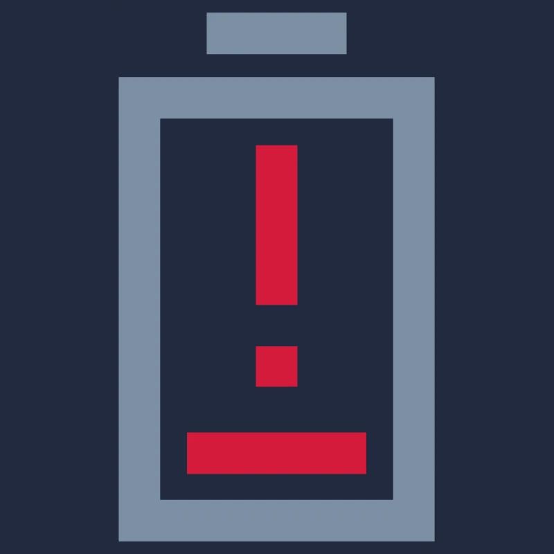 Point d’exclamation batterie pas d’alimentation