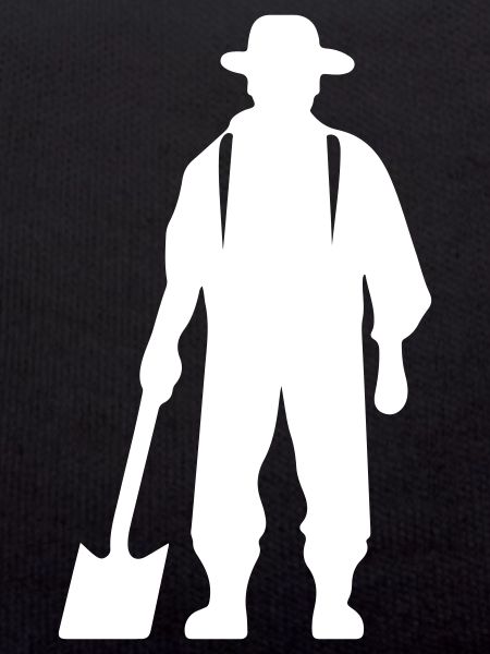 Silhouette de fermier Bauer
