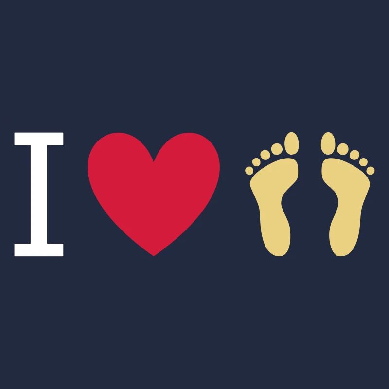★ couleurs de conception interchangeables ★ J'aime les pieds