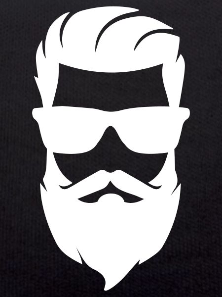 Face beard symbol
