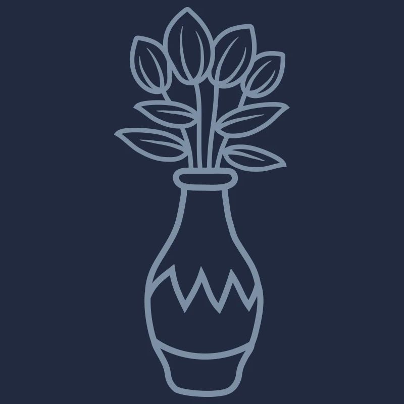 Design beau vase de fleurs tulipes