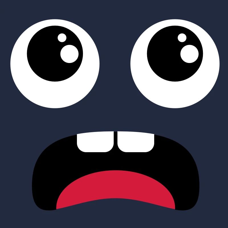 Terrified face - Comic