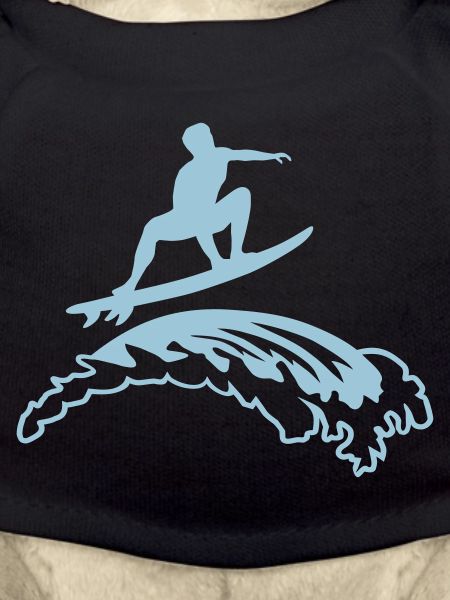 Surfers on wave