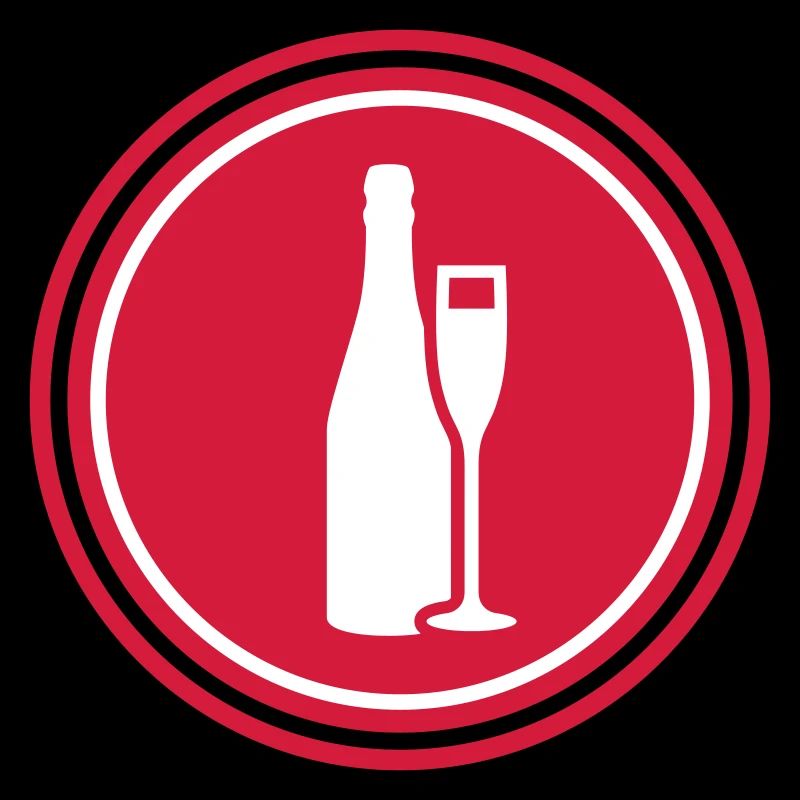 Red wine symbol