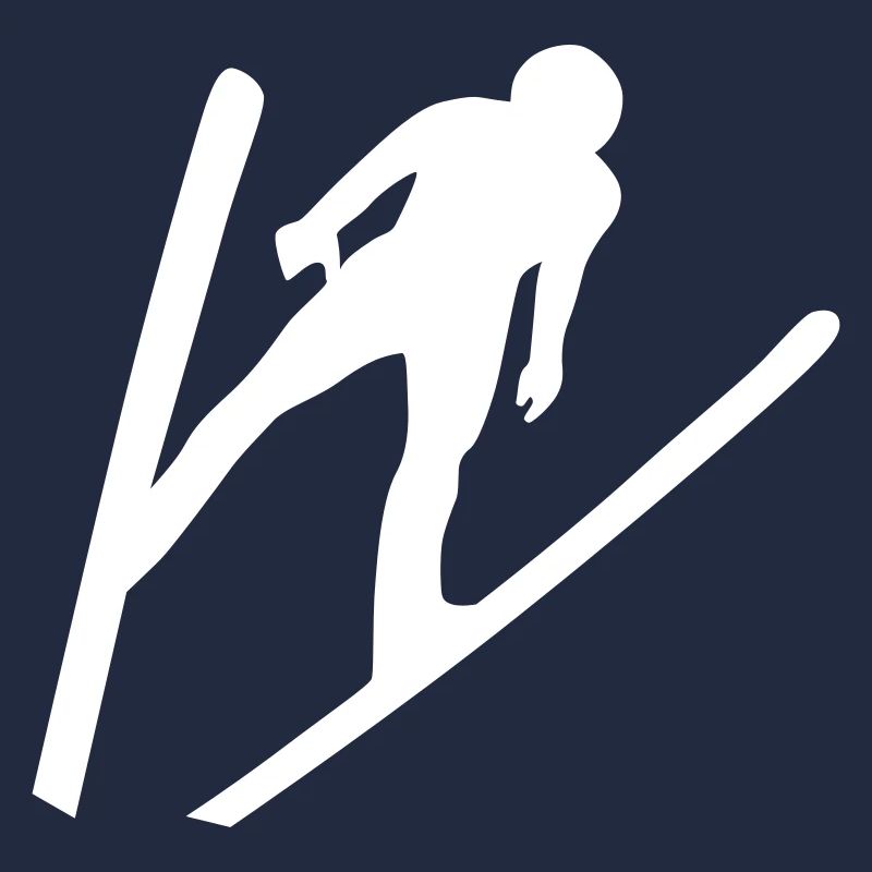 Ski jumping - white