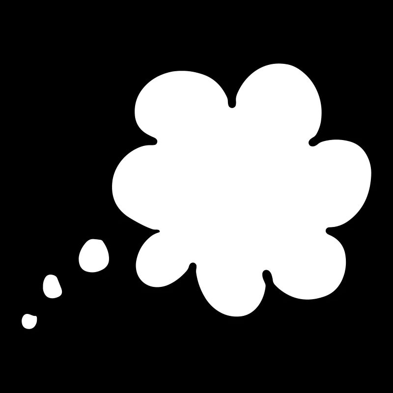 Bulle de pensée bulle de pensée thought bubble