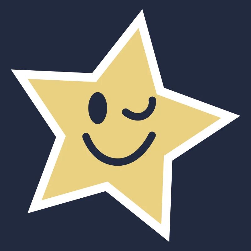 star smile wink 5 corner