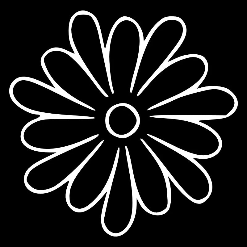 Flower drawing nature sketch white
