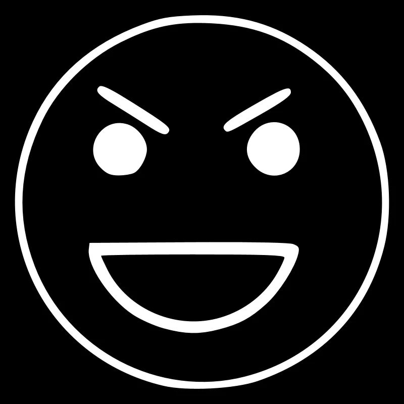 Emoji sketch blanc agacé