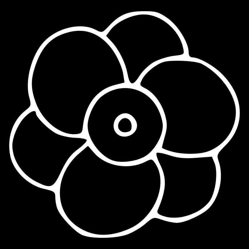 Flower drawing nature sketch white