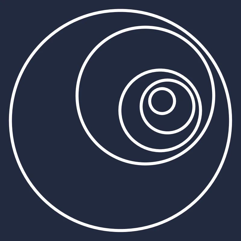 Cercles de nombre d'or / Cercles de Fibonacci