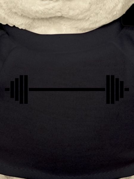 Barbell silhouette dumbbell