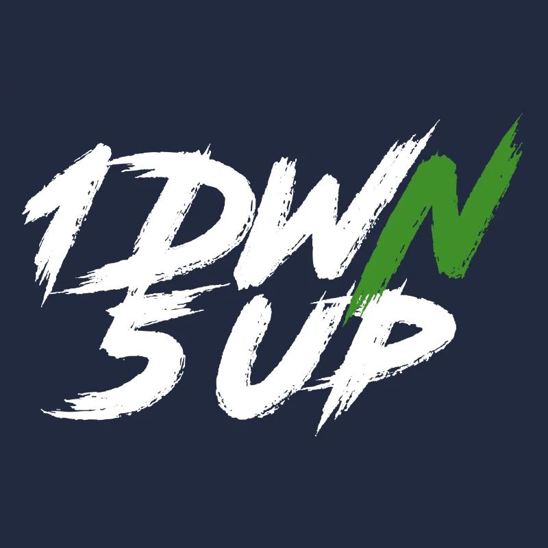 1DWN5UP white