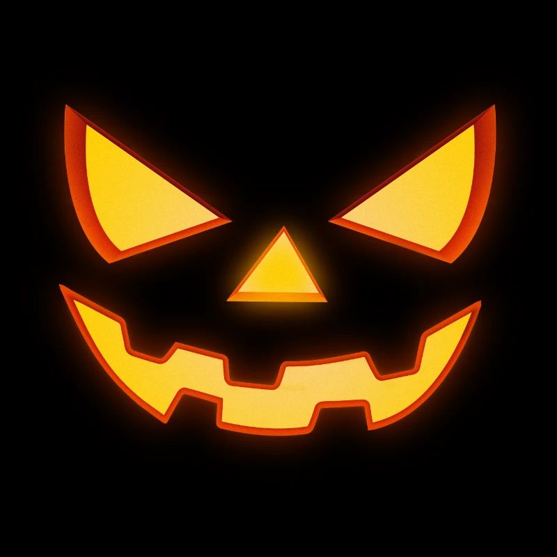 Effrayant Halloween Horror visage de citrouille