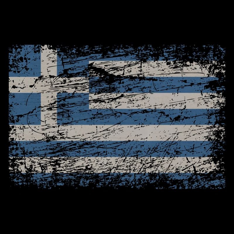 Grèce drapeau utilisé look Athènes Crète Kos GR