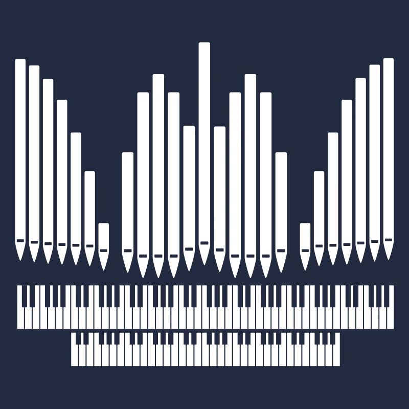 Orgue avec conception de clavier