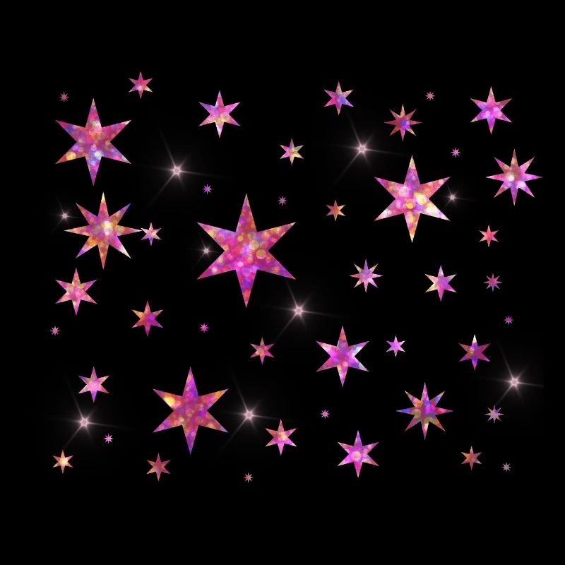 Funny Brillante Glitzer Sterne