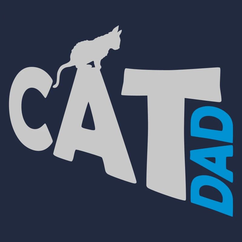 Cat Dad Logo Design