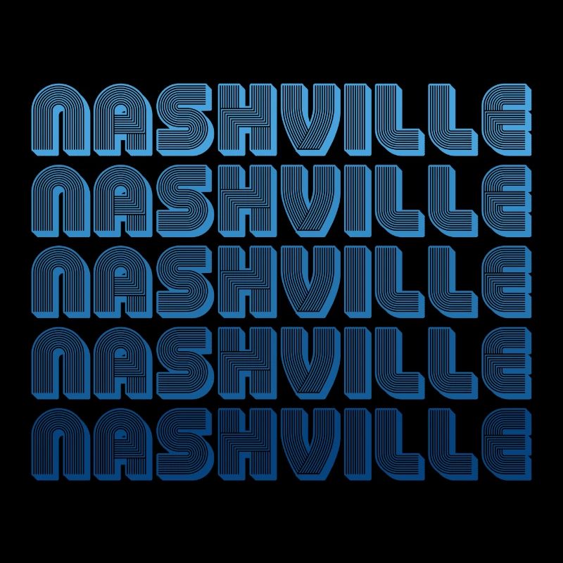 Nashville Tennessee Typography