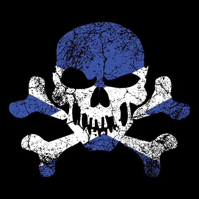 Vintage Scottish Skull