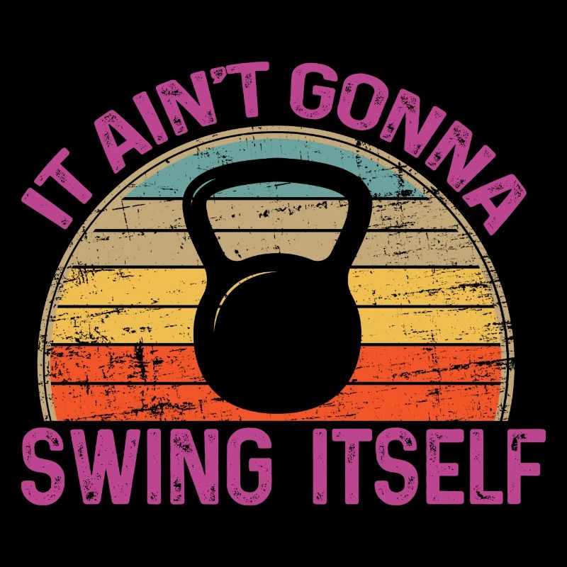 Es wird sich nicht selbst schwingen Lustige Kettlebell