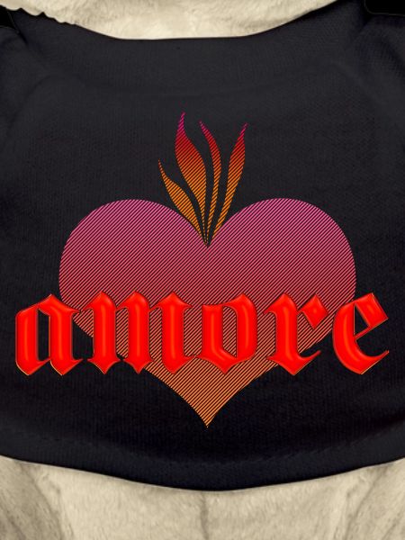 amore mit brennendem Herz