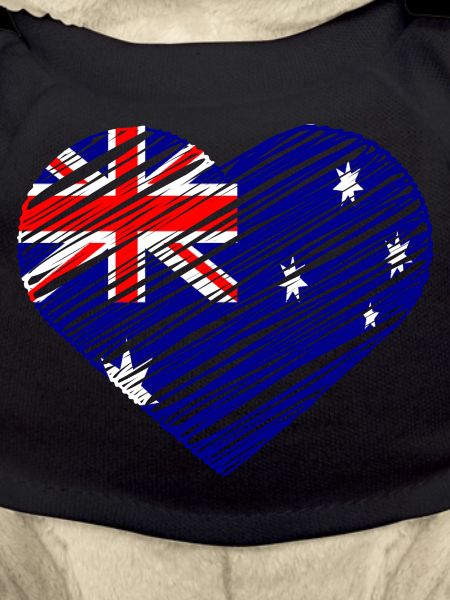 Australian Flag Heart Design