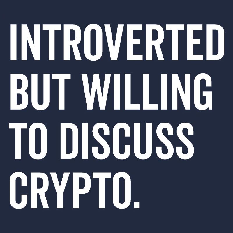 Introverti mais prêt à discuter de crypto