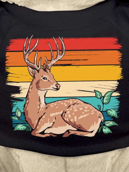 Reh im Retro Stil