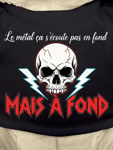 Metal music at full blast