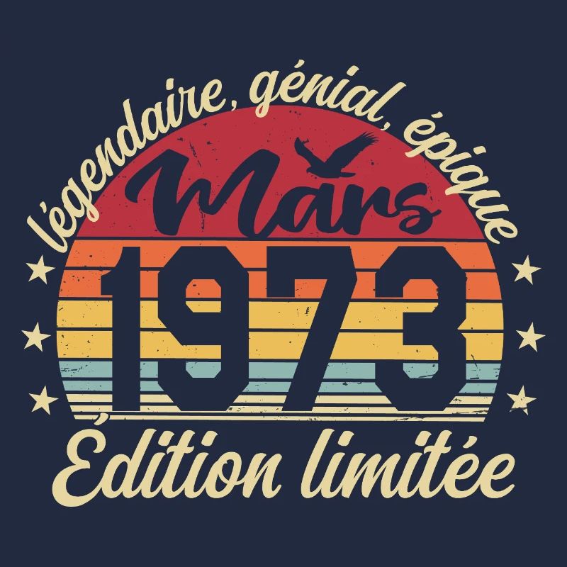 Mars 1973 53 ans Cadeau Anniversaire Mars 1973