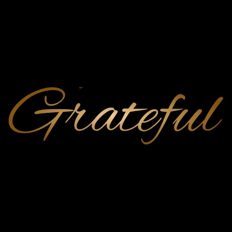 Grateful Glücklich positiv Geschenkidee Good Vibes