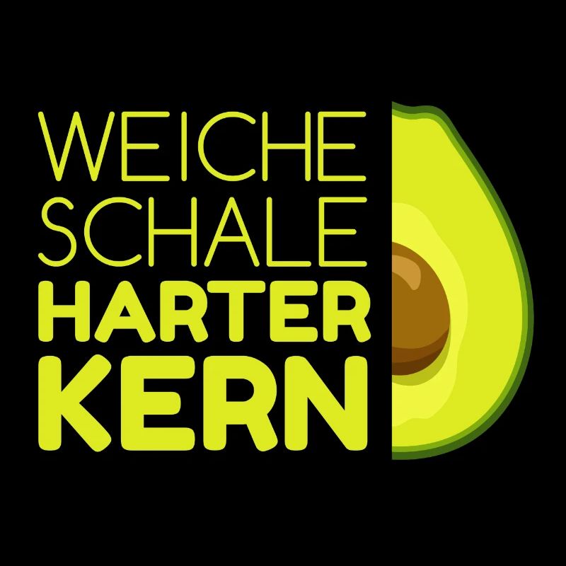 Weiche Schale harter Kern lustiger witziger Spruch