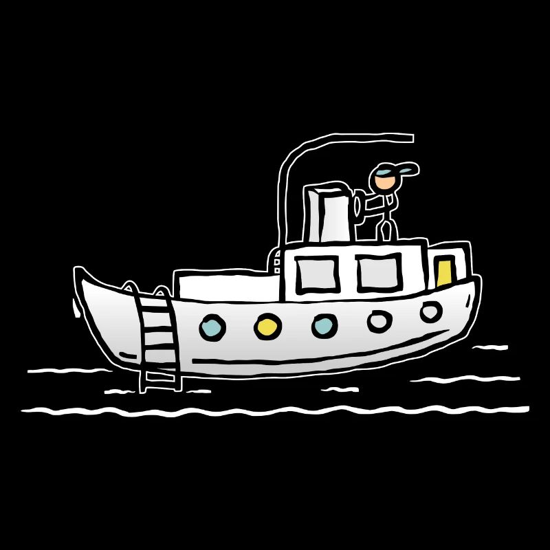Tour en bateau - bateau avec capitan