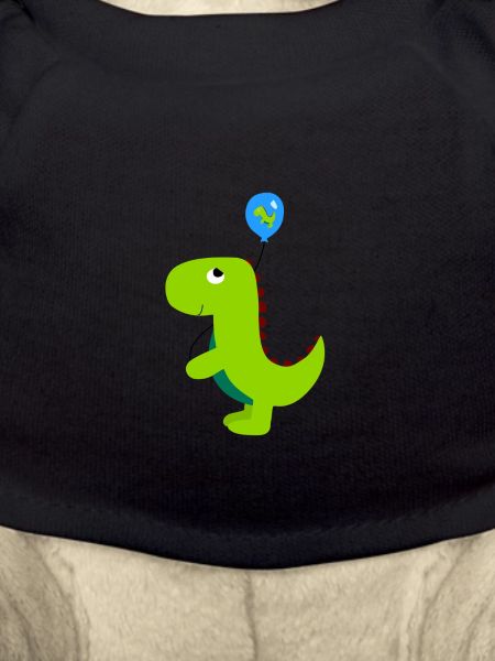 Little dinosaur with balloon