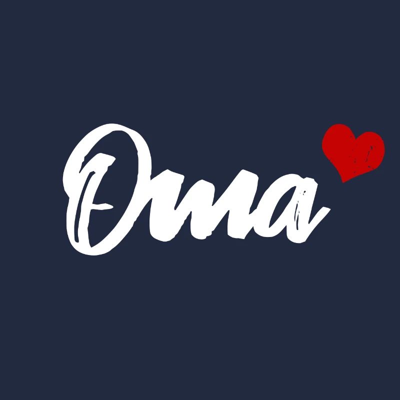 Oma Großmutter Herz