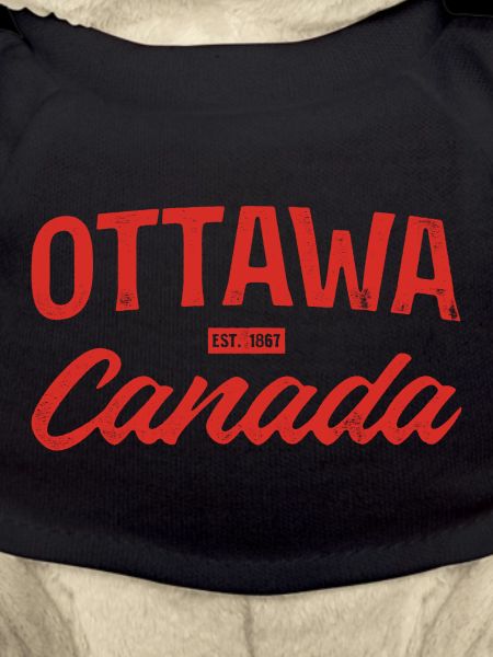 Ottawa Canada Retro Script Rouge