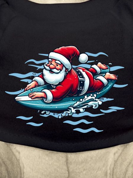 Surfender Weihnachtsmann
