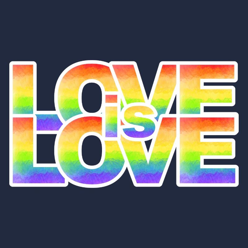 Rainbow Love Lettering