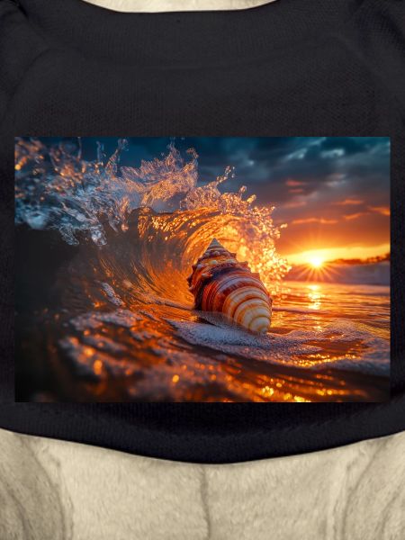 Sunset Wave & Seashell Symphony