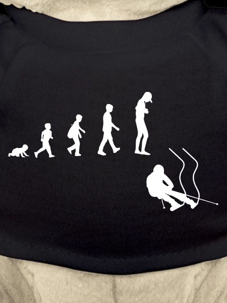 Évolution de bébé à skieur alpin